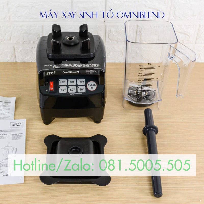 [Sỉ] Máy Xay Sinh Tố Công Nghiệp OMNIBLEND Công Suất Lớn Giá Rẻ Xay Đá Tốt Nhất - Hàng chuẩn CHÍNH HÃNG - Máy móc thiết