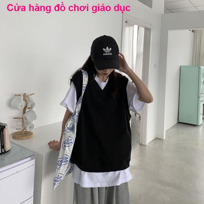 SHOP XINH Mùa xuân và hè mới Vest V-cổ Nữ Sinh viên Hàn Quốc Cao đẳng Gió Không tay Top Tide