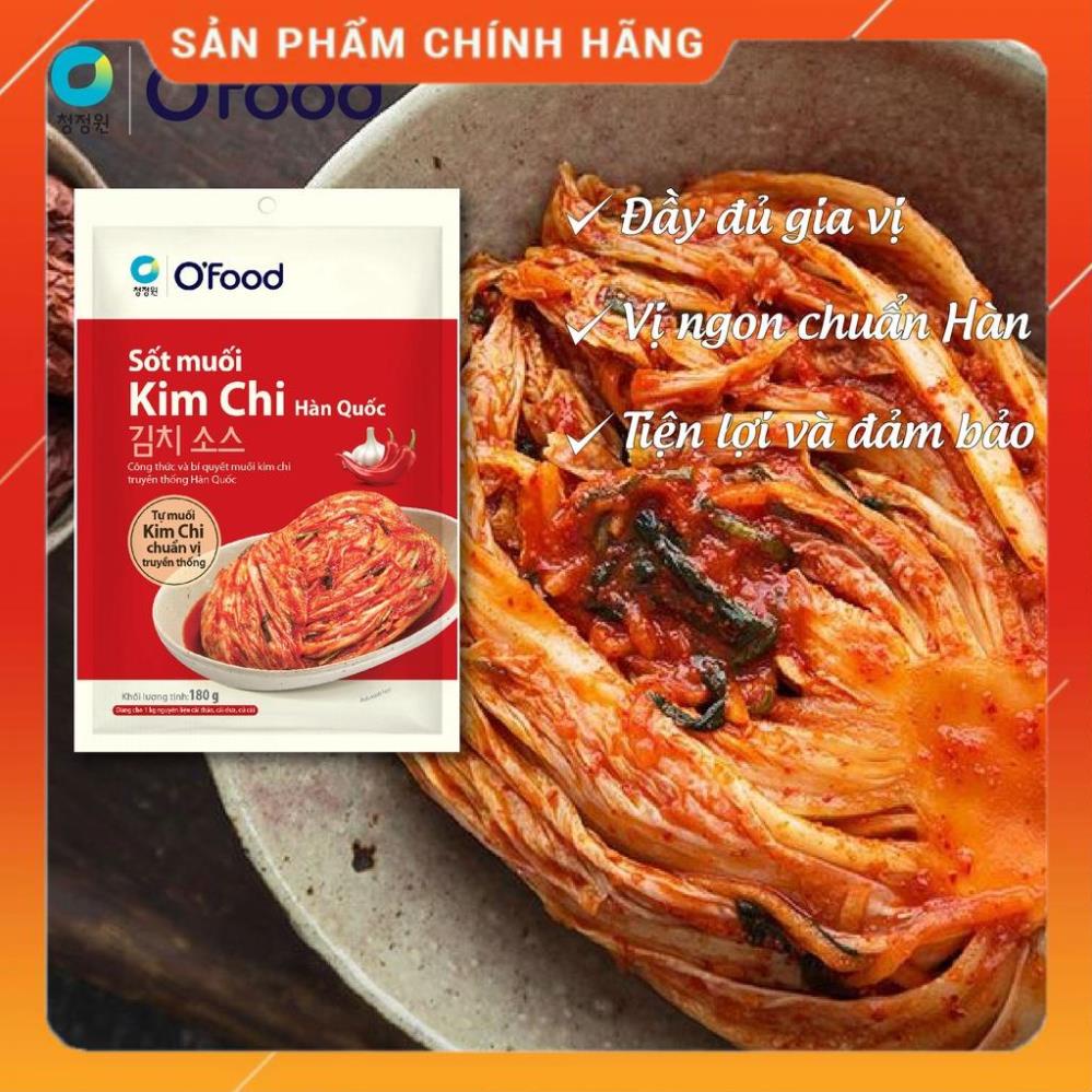 O'food - Sốt muối kim chi O'food gói 180g, chuẩn vị Hàn Quốc