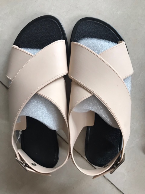 Dép sandal nhựa dẻo quai chéo