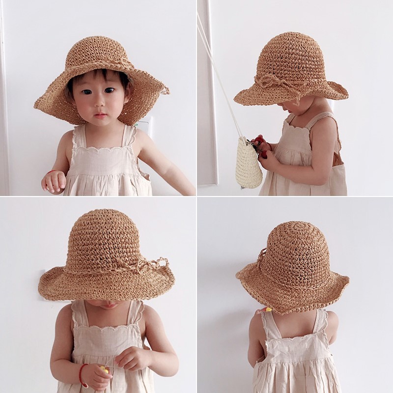 Mũ cói mềm phong cách vintage