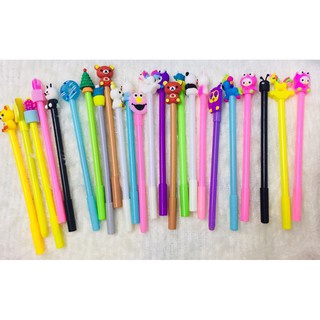 SÉT 5 cây bút bi hình đầu thú siêu cute