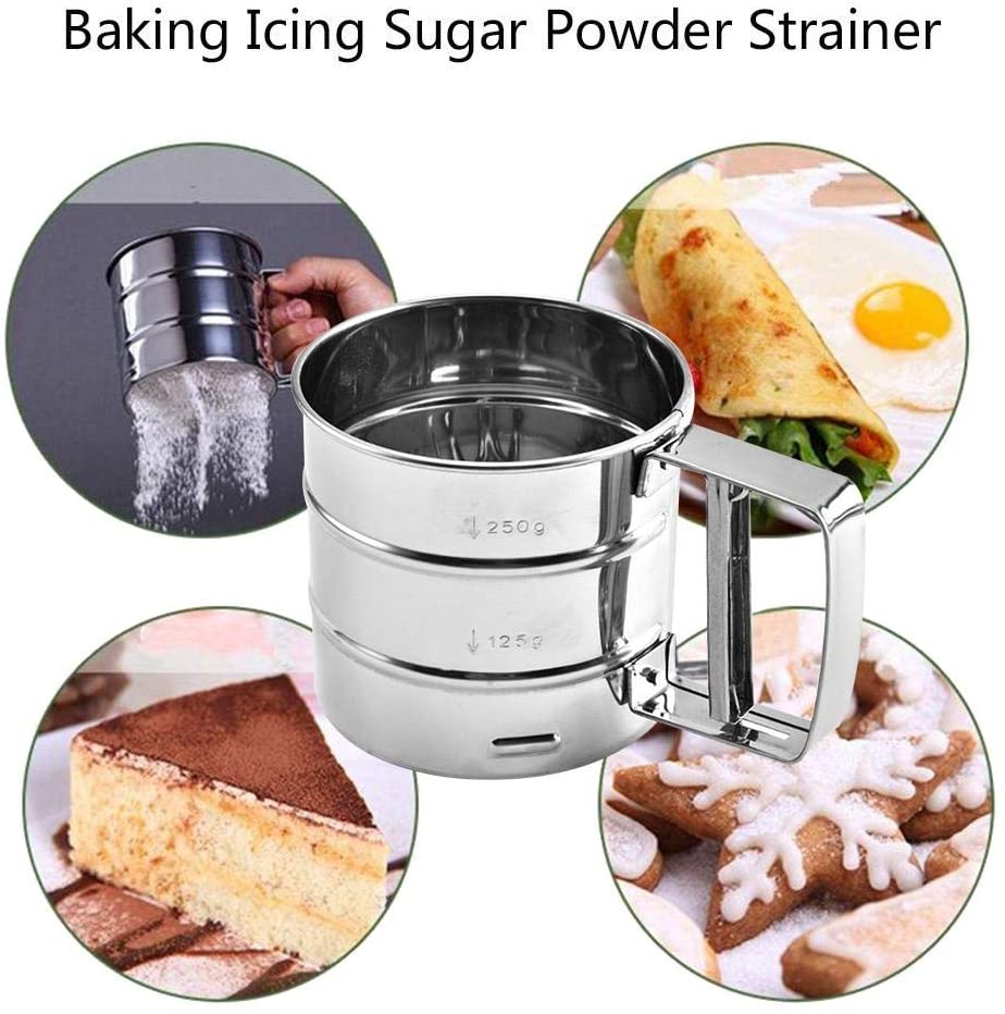 Rây Lưới Lọc Bột ANAEAT Làm Từ Thép Không Gỉ Chất Lượng Cao Dùng Làm Bánh Tiện Dụng