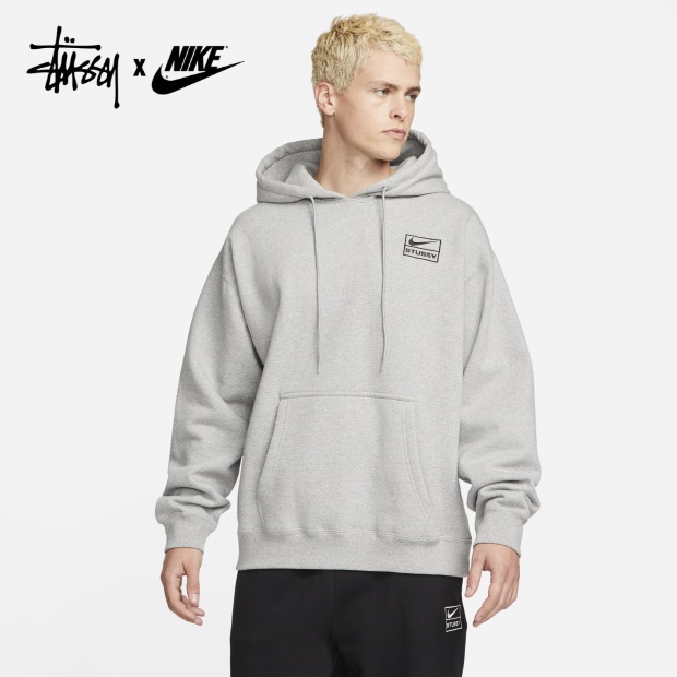 STUSSY Nike Áo hoodie Chui Đầu Lông Cừu Ấm Áp Thêu logo dj9489