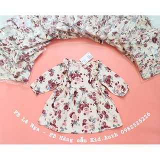Váy hoa hồng săn sale HM UK/US sz 6-9, 9-12, 12-18