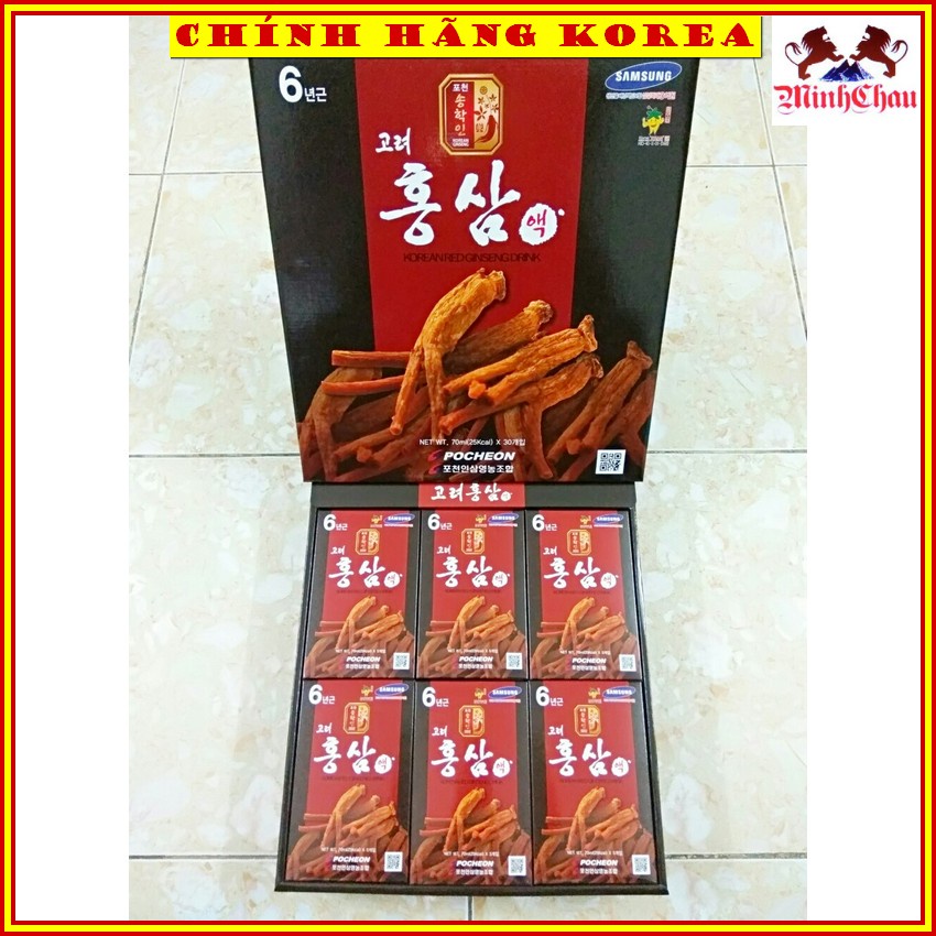 Nước Hồng Sâm 6 Năm Pocheon Chính Hãng Hàn Quốc, minhchau