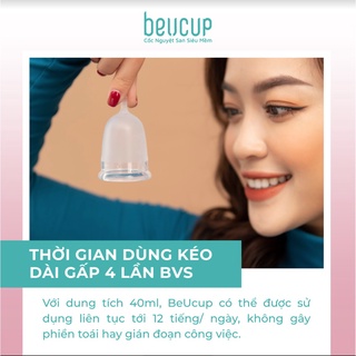 Cốc nguyệt san beucup siêu mềm hàng cao cấp dung tích 40ml cho phụ nữ sau - ảnh sản phẩm 6