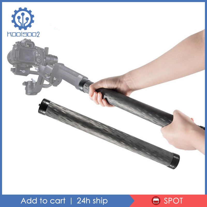 14.2&quot; Carbon Pole Extension Rod Monopod 1/4'' Thread for DJI RS2 RSC2 Ronin