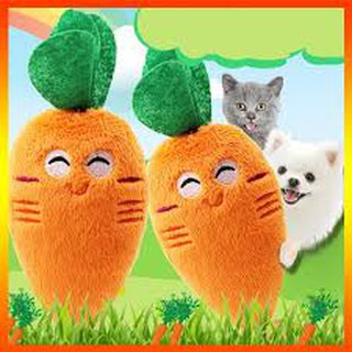 Đồ Chơi Cà Rốt Âm Thanh Cho Chó Mèo