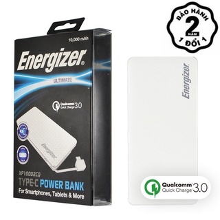 Pin sạc dự phòng Energizer XP10002CQ sạc nhanh Quick Charge 3.0 tích hợp cáp Type C.