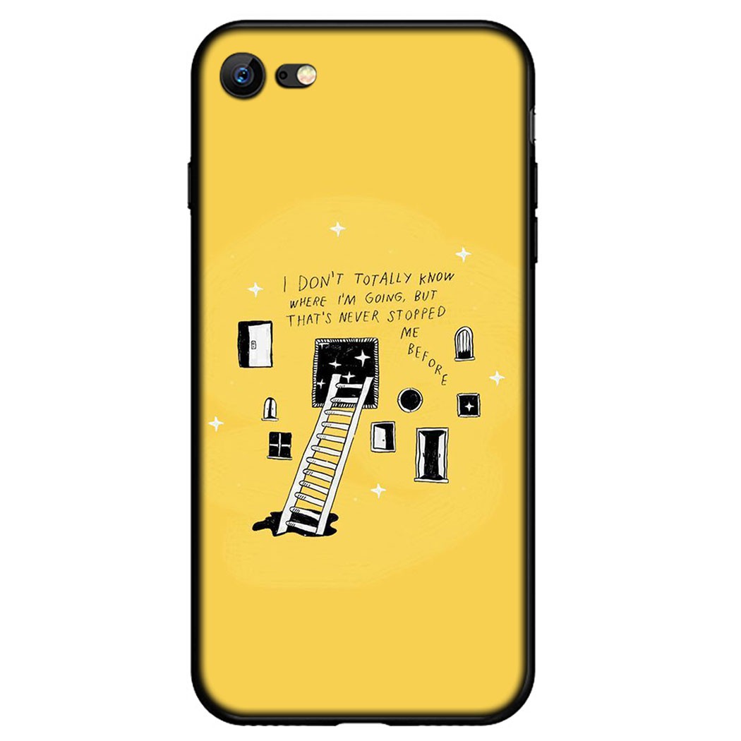 Ốp điện thoại silicon mềm họa tiết màu vàng IQI77 cho iPhone 11 Pro Max 12 mini 12 pro max