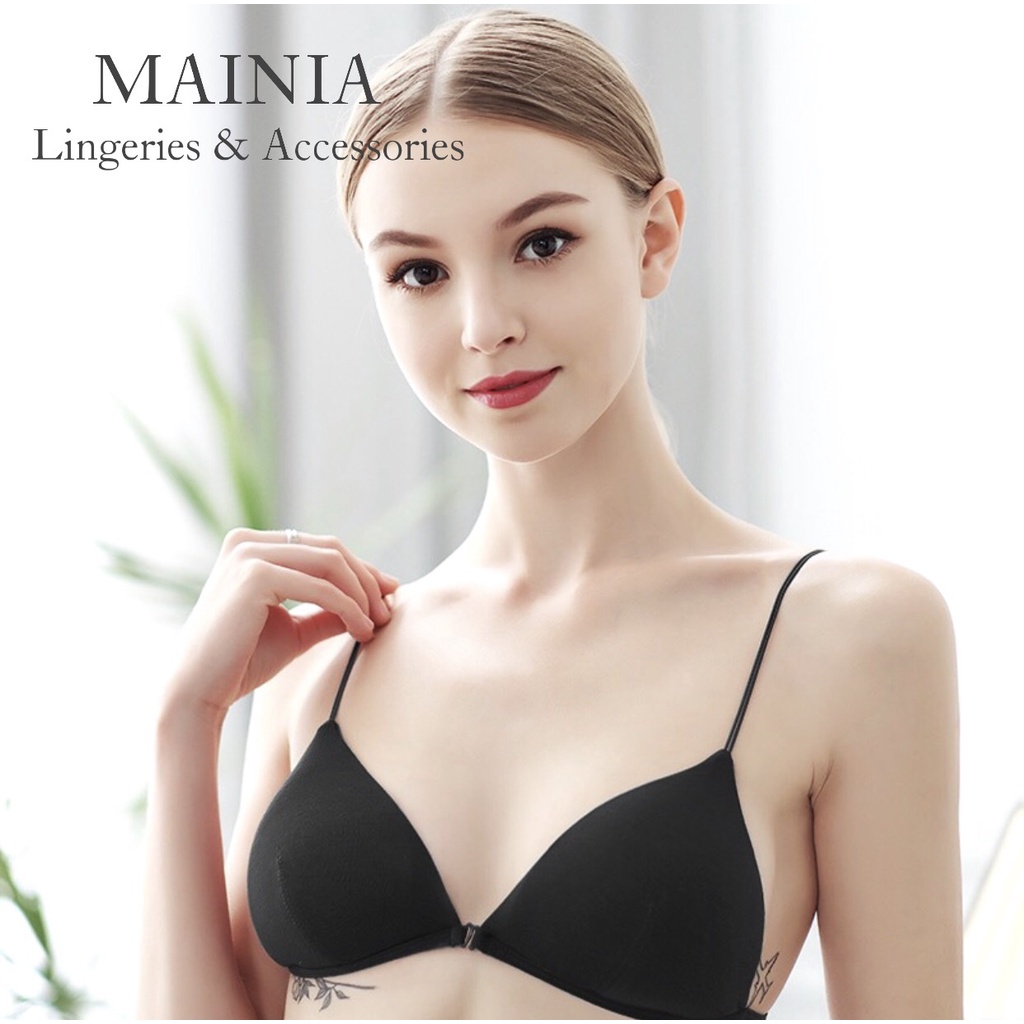 Áo Lót Bra Dây Mảnh Cài Trước Áo Ngực Cotton Mặc Thoải Mái Nhẹ Tênh Loại 1 Cao Cấp Rẻ Đẹp Mainia Shop