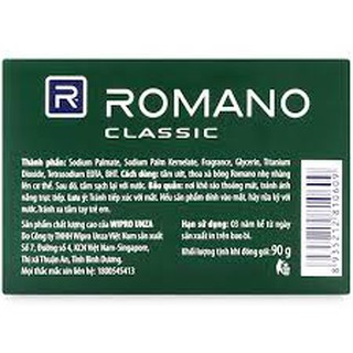 Xà bông cục Romano Classic 90g