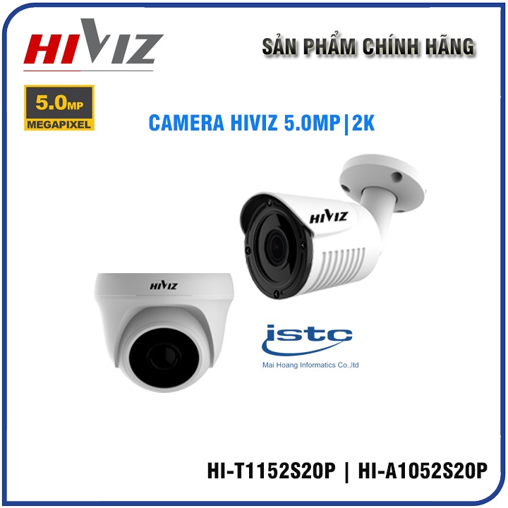 Bộ Camera giám sát HIVIZ 5MP | 2K Cao cấp - Đủ bộ 4 Kênh 5MP Kèm Ổ cứng 500GB | Kèm đầy đủ Phụ kiện lắp đặt - Chính Hãng