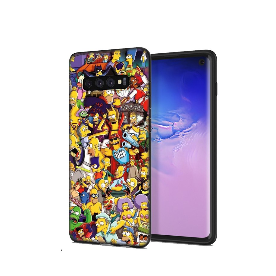 Samsung Galaxy S10 S9 S8 Plus S6 S7 Edge S10+ S9+ S8+ Casing Soft Case 112LU Simpson Cartoon mobile phone case