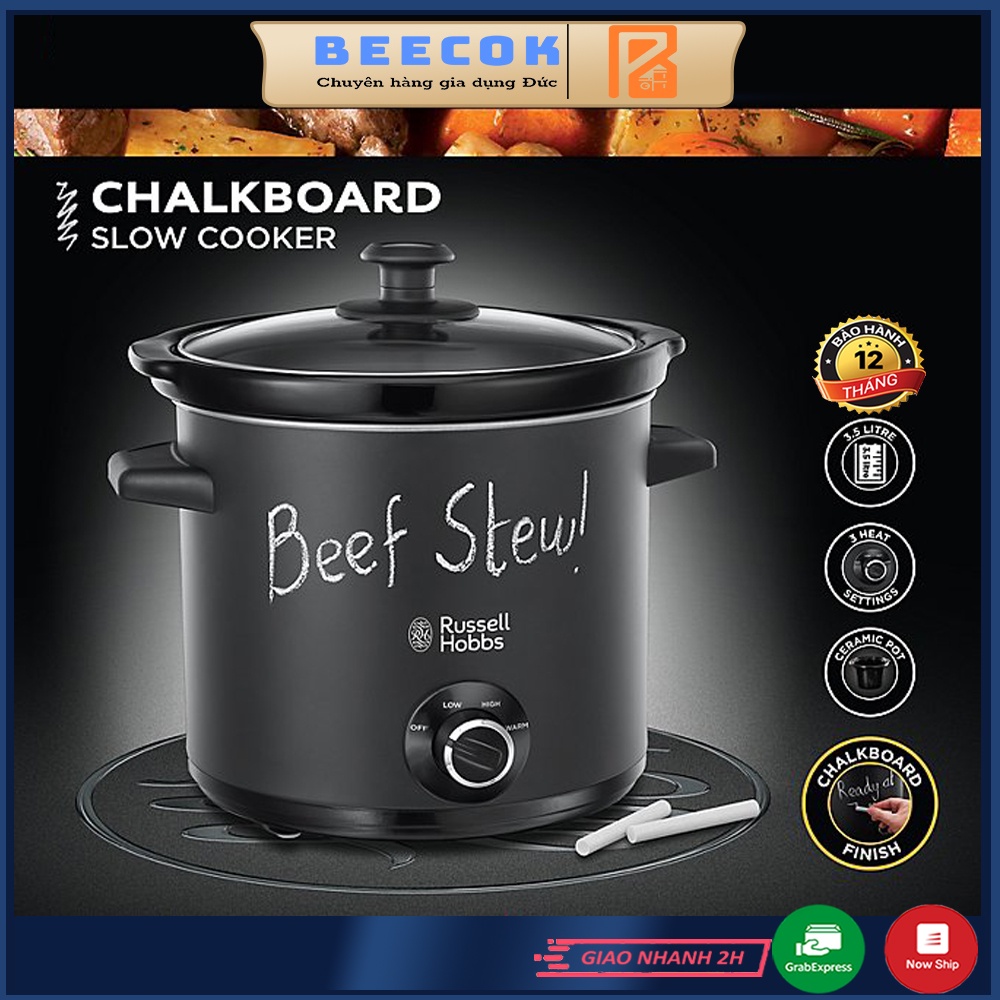 Nồi nấu chậm Russell Hobbs Chalkboard dung tích 3,5L