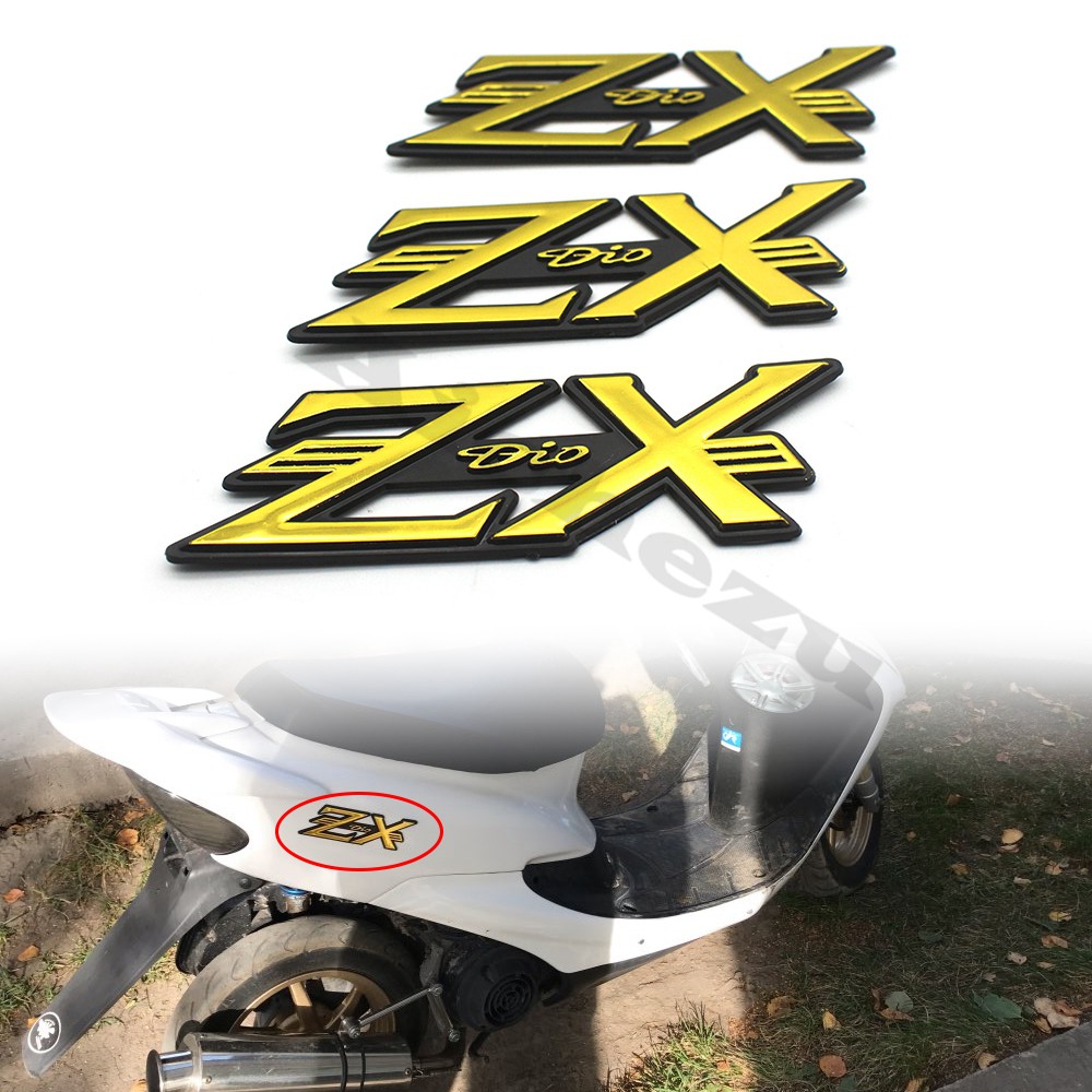 Miếng Dán Logo Trang Trí Thân Xe Scooter Honda DIO ZX AF34 / AF35