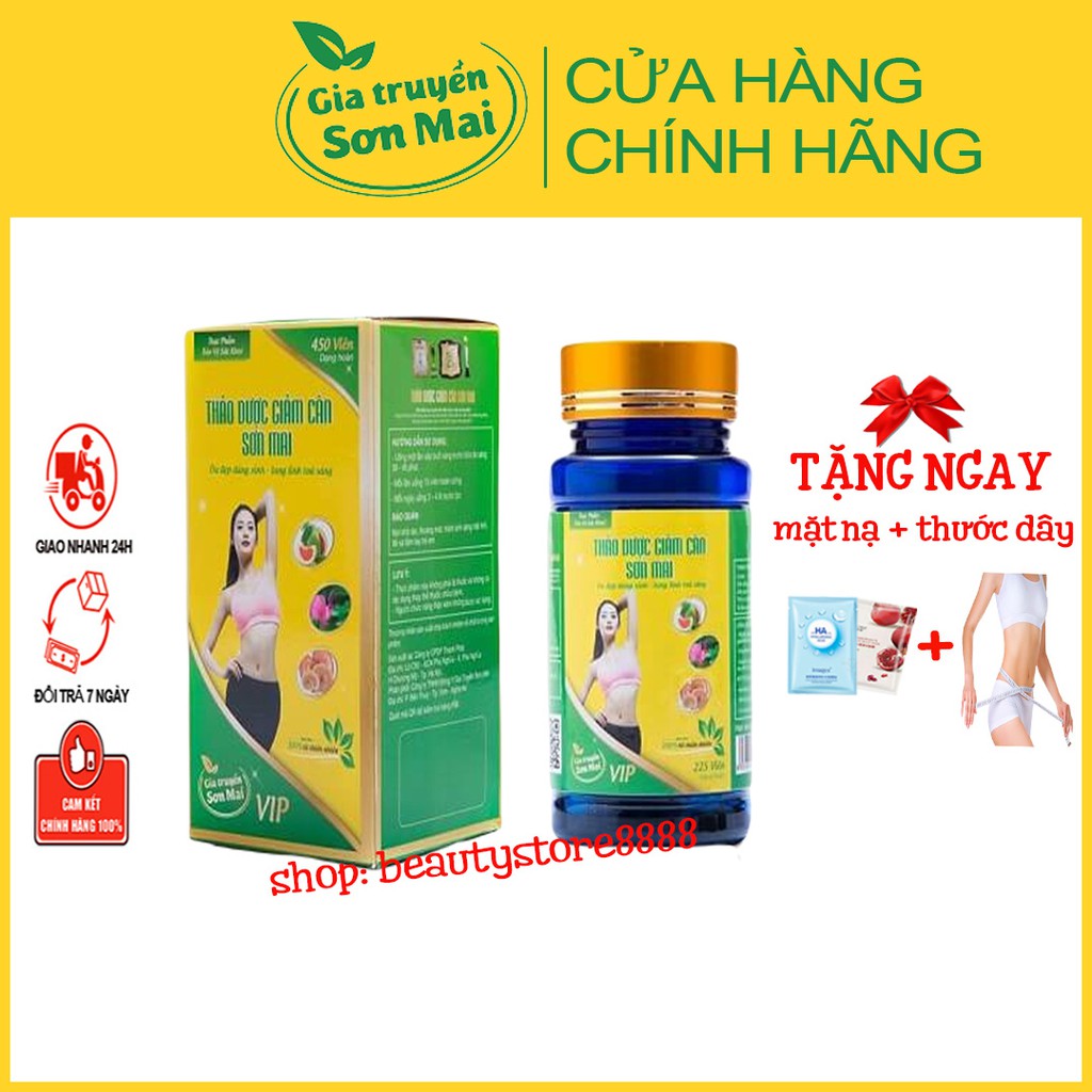 Sơn Mai Trà Thảo Mộc Giảm Cân Dạng Viên Uống Detox Thực Phẩm Hỗ trợ Giảm Cân Nhanh Cấp Tốc Chính Hãng Hiệu Quả Rẻ Nhất