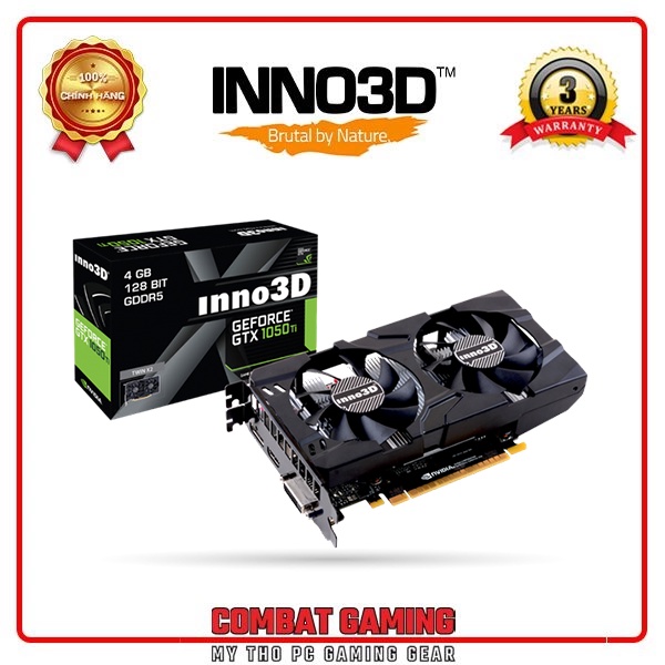 Card Màn Hình INNO3D GTX 1050Ti Twin X2 4GB GDDR6