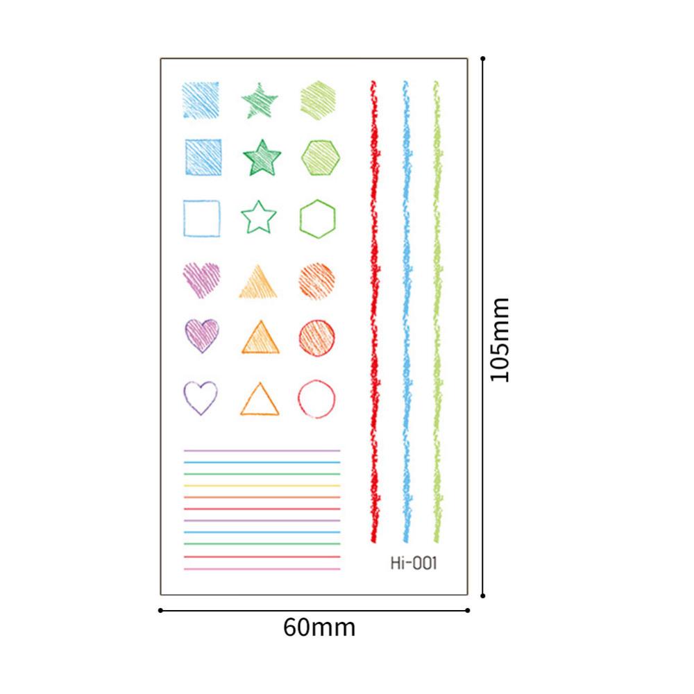 Miếng Dán Hình Xăm Chống Thấm Nước Họa Tiết Động Vật Dễ Thương Màu Xanh Dương Dạ Quang O4P2