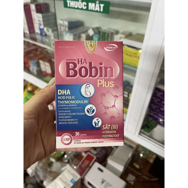 BOBIN Plus _ Vitamin bổ bầu tổng hợp lọ 30 viên, date mới nhất.