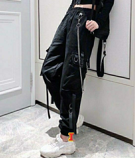 mua 1 tặng 1 Quần kaki jogger kèm dây xích chạy dây khoen unisex | BigBuy360 - bigbuy360.vn