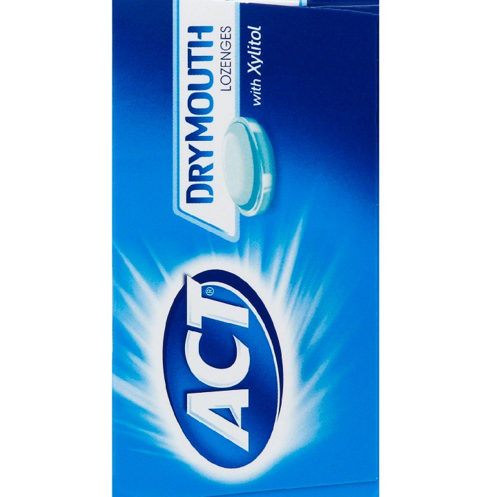 Kẹo ngậm khô miệng ACT® Dry Mouth Xylitol Mint Lozenges, 36viên