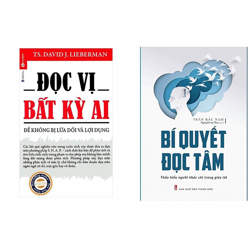 Combo sách - Bí Quyết Đọc Tâm + Đọc Vị Bất Kỳ Ai