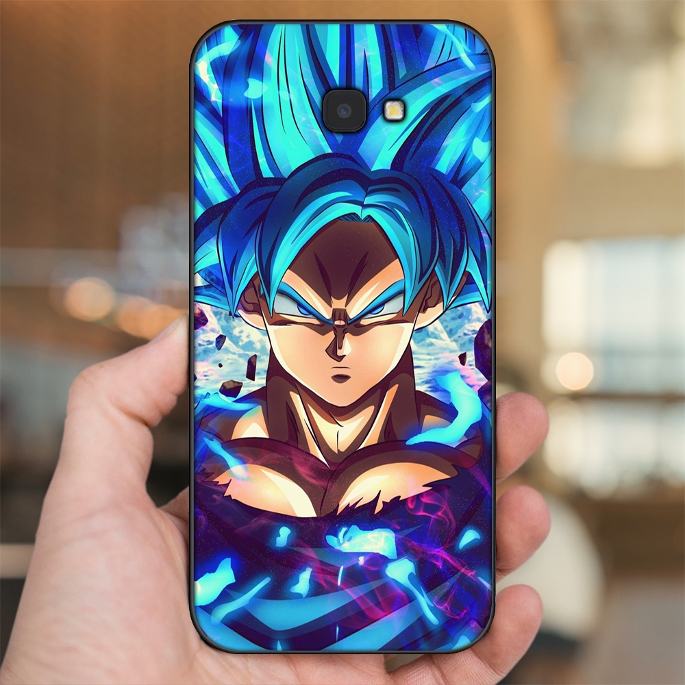 Ốp lưng Samsung J4 Plus viền đen in hình Goku Dragon Ball