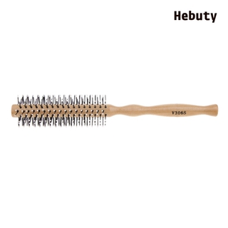 [Larelance] Lược chải tóc hình tròn bằng gỗ Lotus Curling Wavy Curling