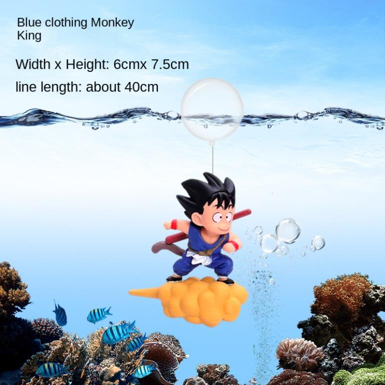Son Goku Tây Du Ký - Bay Nổi Trong Hồ Cá - Bảy Viên Ngọc Rồng Khỉ - Đồ Trang Trí Bể Cá