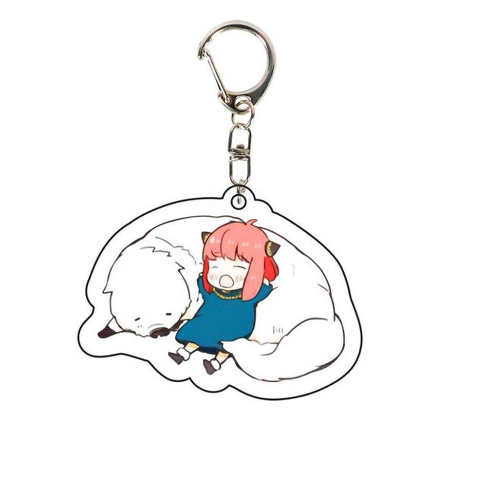 Móc Khóa Acrylic Hai Mặt Họa Tiết Hoạt Hình Anime