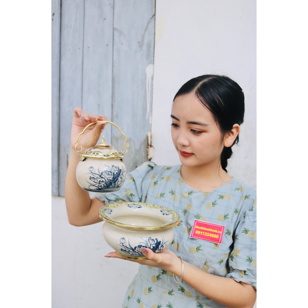 Điêu bát men rạn cao cấp xuất xứ Bát Tràng