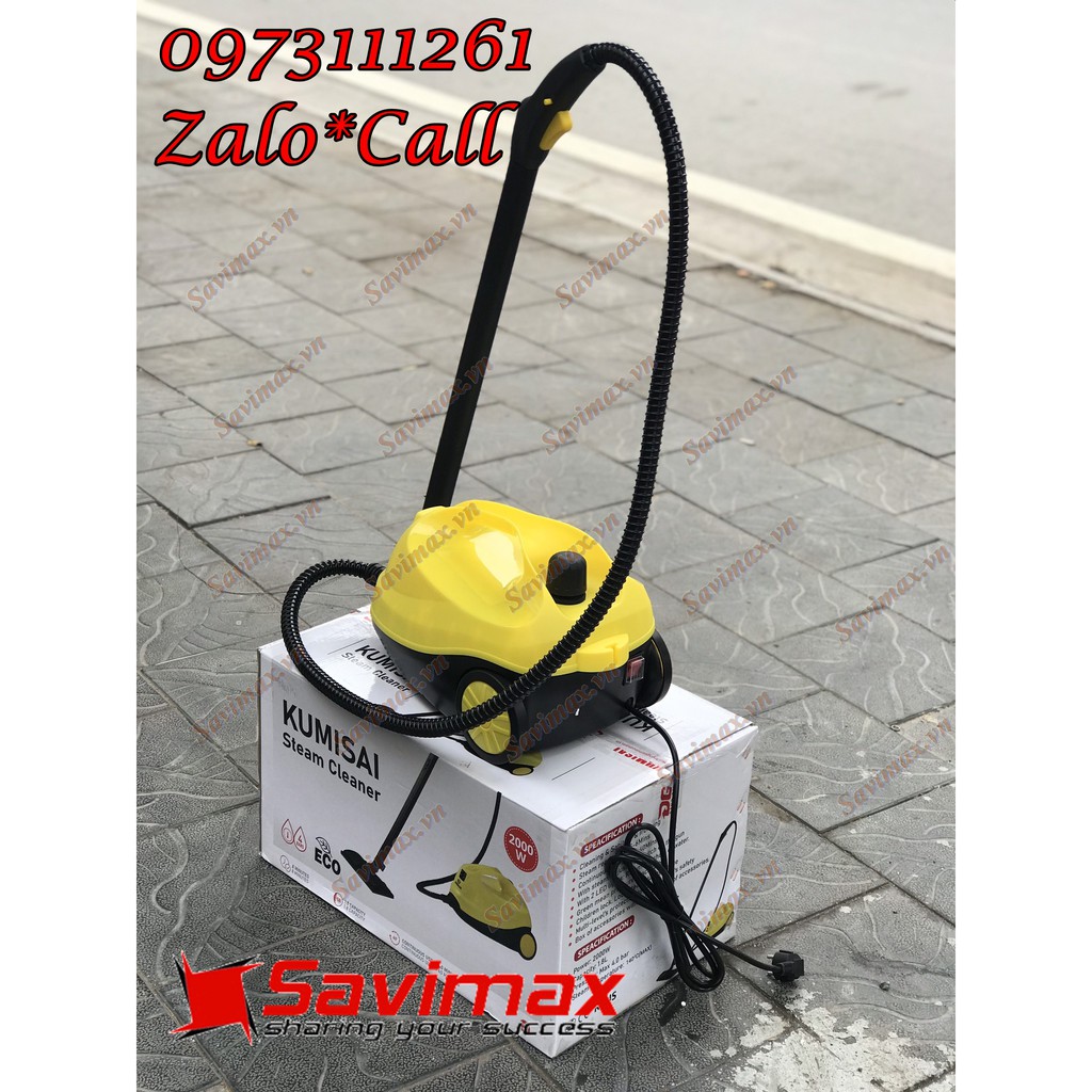 Máy rửa xe hơi nước nóng Robeyse 2000W diệt sạch vi khuẩn, nấm mốc