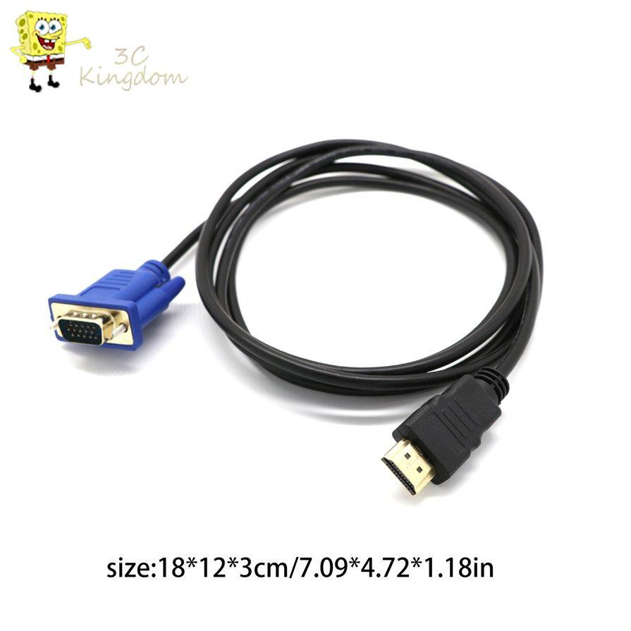 Dây Cáp Chuyển Đổi Hdmi-Compatible Sang Vga D-Sub Cho Tv Pc X3Ckingdomx