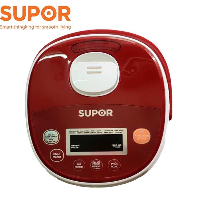 Nồi cơm điện tử Supor 0,8L 6 chức năng CFXB20FC17A-35 hàng chính hãng bảo hành 12 tháng | BigBuy360 - bigbuy360.vn