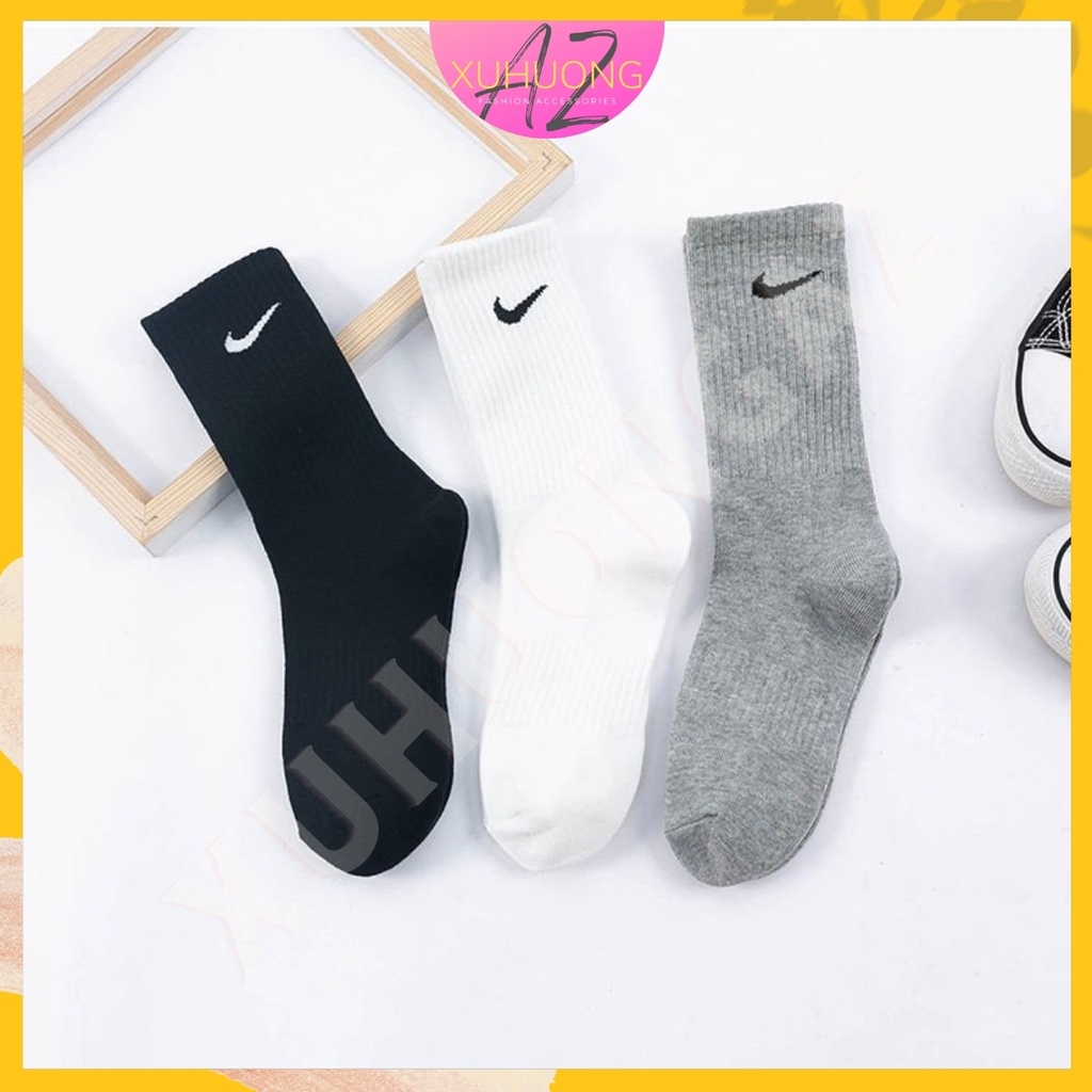 Tất cao cổ cho nam nà nữ. Tất cổ cao vải cotton thấm hút mồ hôi, chống hôi chân.