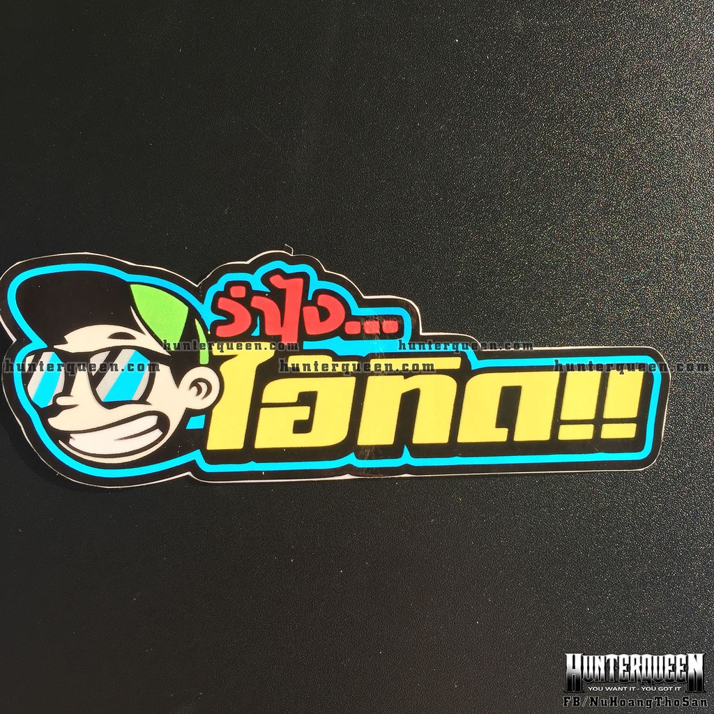 Logo 7 màu. Sticker hình dán chống nước dán xe máy, vali, nón bảo hiểm, laptop