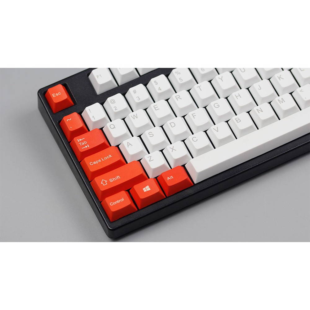Set Keycap White Red 117