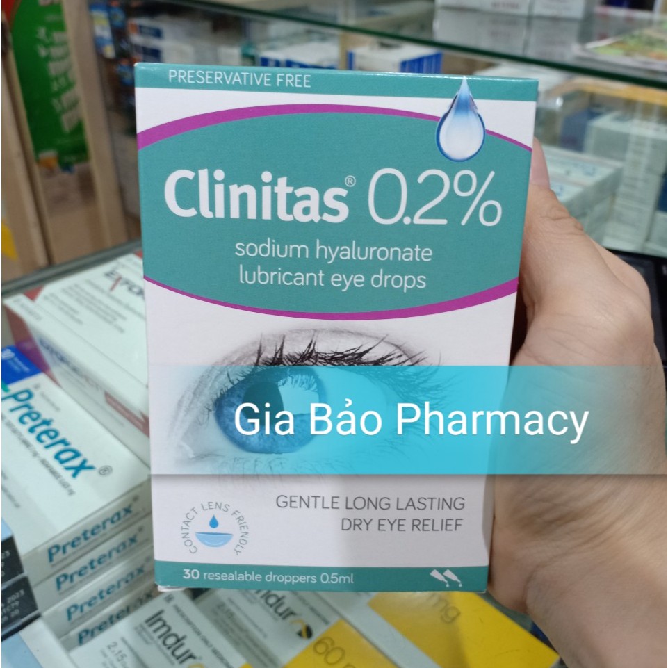 Dung dịch nhỏ mắt CLINITAS 0.2% dành cho mắt đeo kính áp tròng