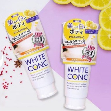 Tẩy da chết dưỡng trắng White ConC Nhật Bản chính hãng - Chai 180g