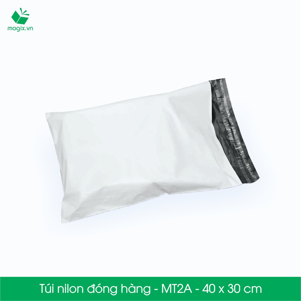 MT2A - 40x30 cm - 100 túi nilon 2 lớp đóng hàng thay thùng hộp carton