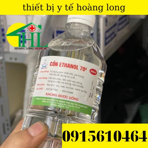 Thùng 24 Chai Cồn Y Tế - Cồn 70 Độ 500 ml Ethanol Sát Khuẩn Rửa Tay, Dùng Cho Máy Phun Khử Trùng Chai 500 ml
