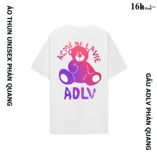 Áo thun phản quang gấu adlv tay lỡ form rộng - free ship toàn quốc
