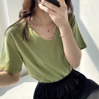 Áo phông trơn basic nữ sành điệu