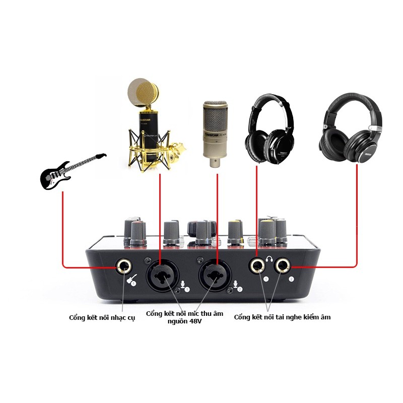 Sound Card Icon Upod Pro ⚡FREESHIP⚡ Livestream Facebook Bigo Cực Hay Tặng Kèm Dây Kết Nối Bảo Hành 12 Tháng