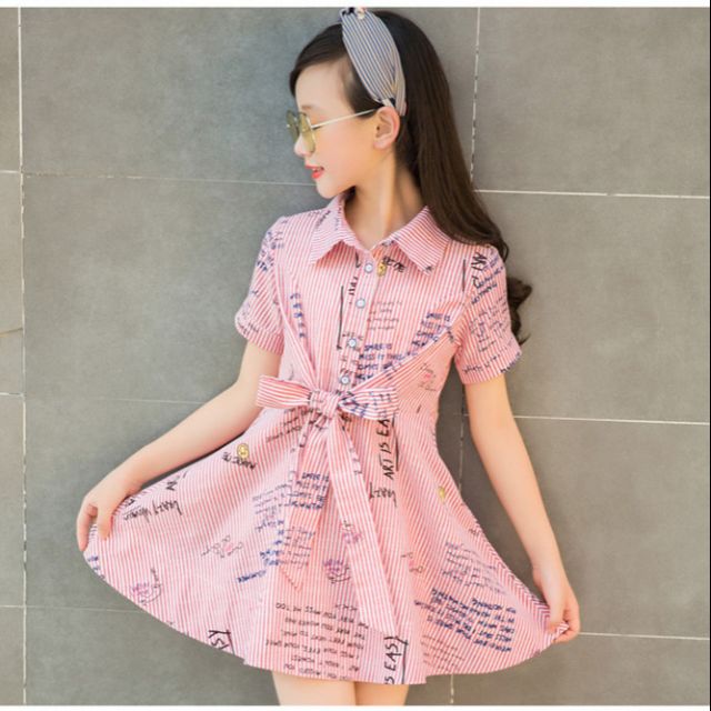 Combo đầm sơ mi họa tiết c So Lucky