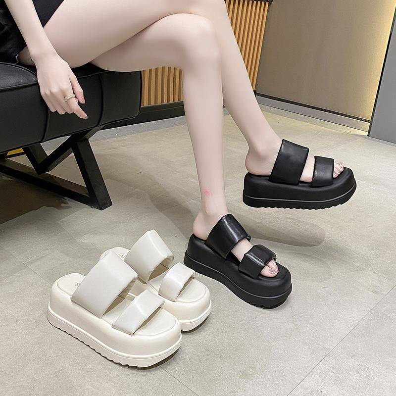 Dép xỏ ngón nữ đế dày Dép bánh mì đế cao Dép Xỏ Ngón Đế Dày Thời Trang Mùa Hè Cho Nữ