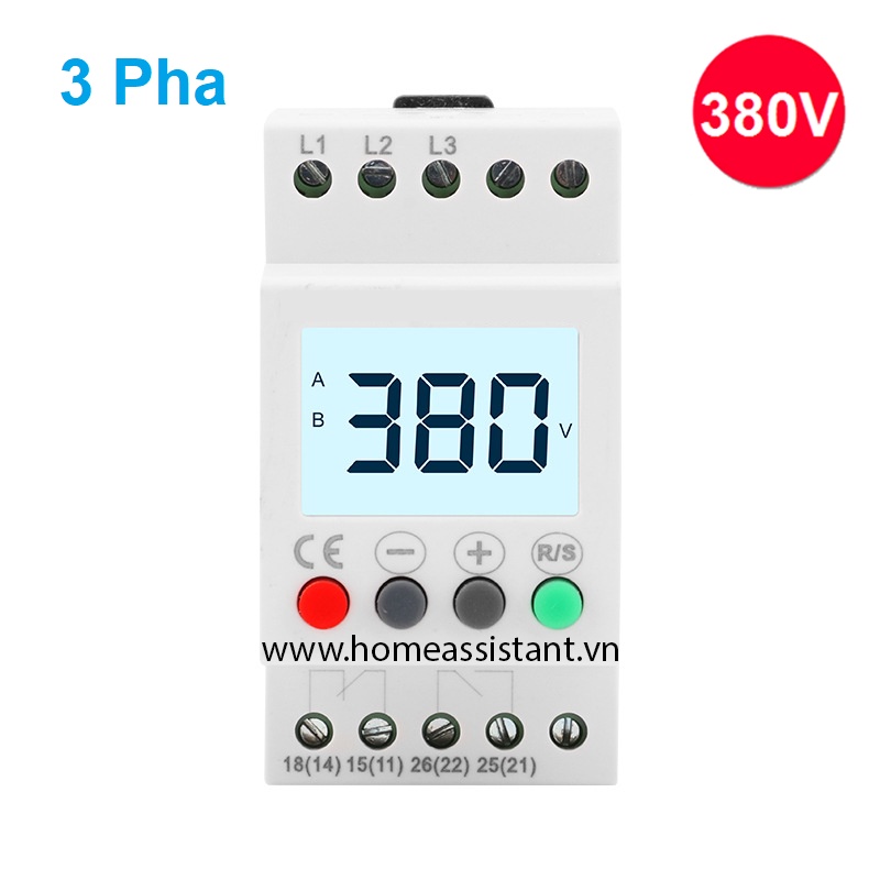 Công Tắc Bảo Vệ Điện 3 Pha Thấp Áp Cao Áp Mất Pha Đảo Pha Mất Trung Tính VP-931