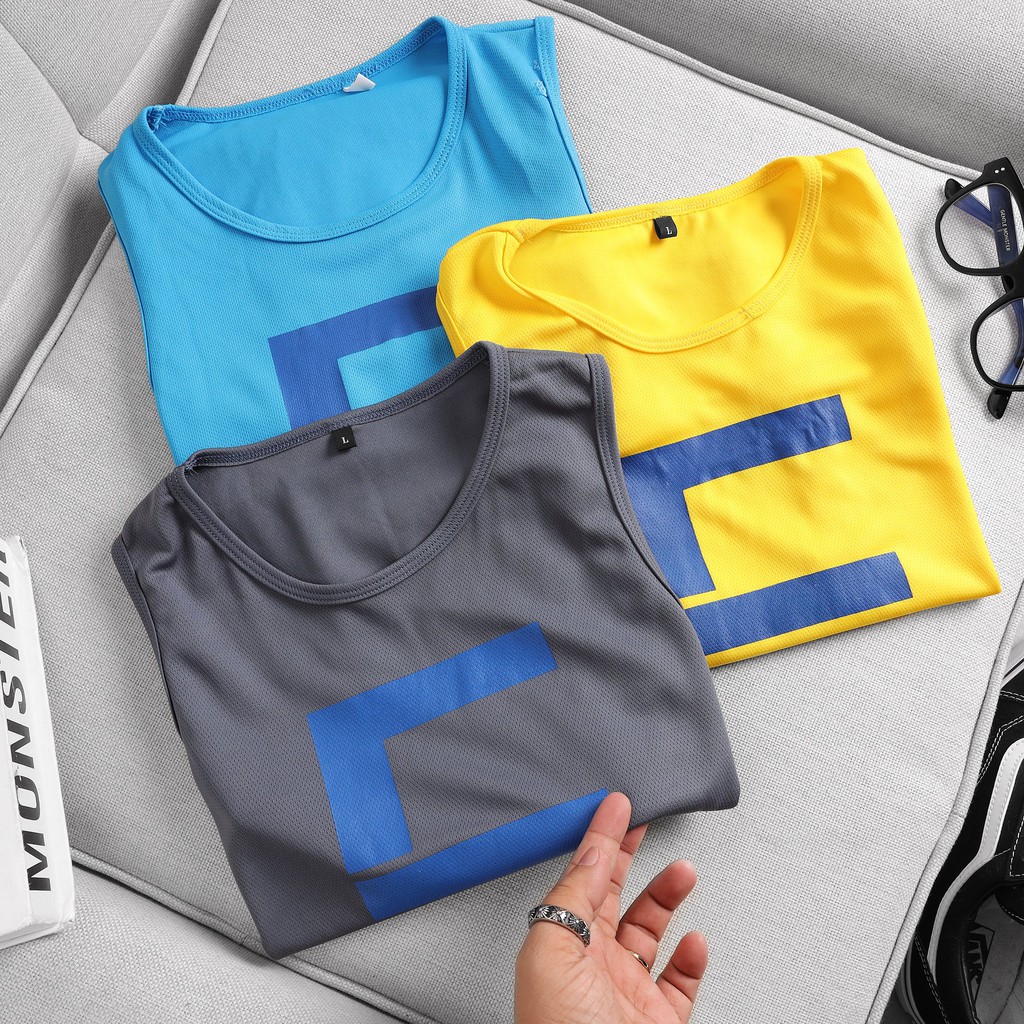 Áo 3 lỗ nam LION kiểu dáng tanktop thể thao, vải cotton co giãn 4 chiều - ABL02